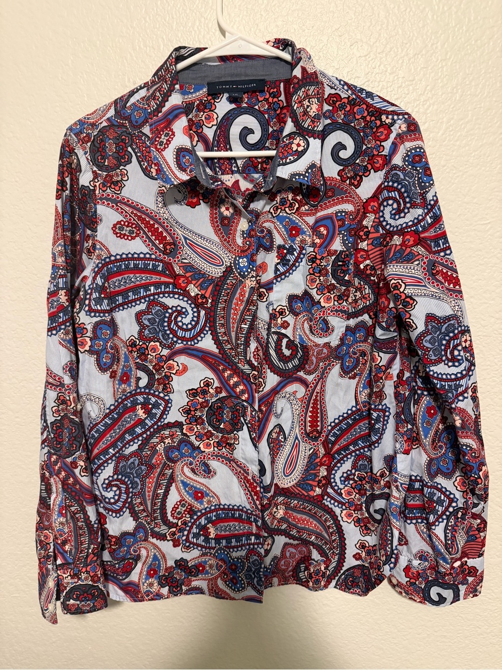 Tommy Hilfiger Paisley Button Down Shirt - Large